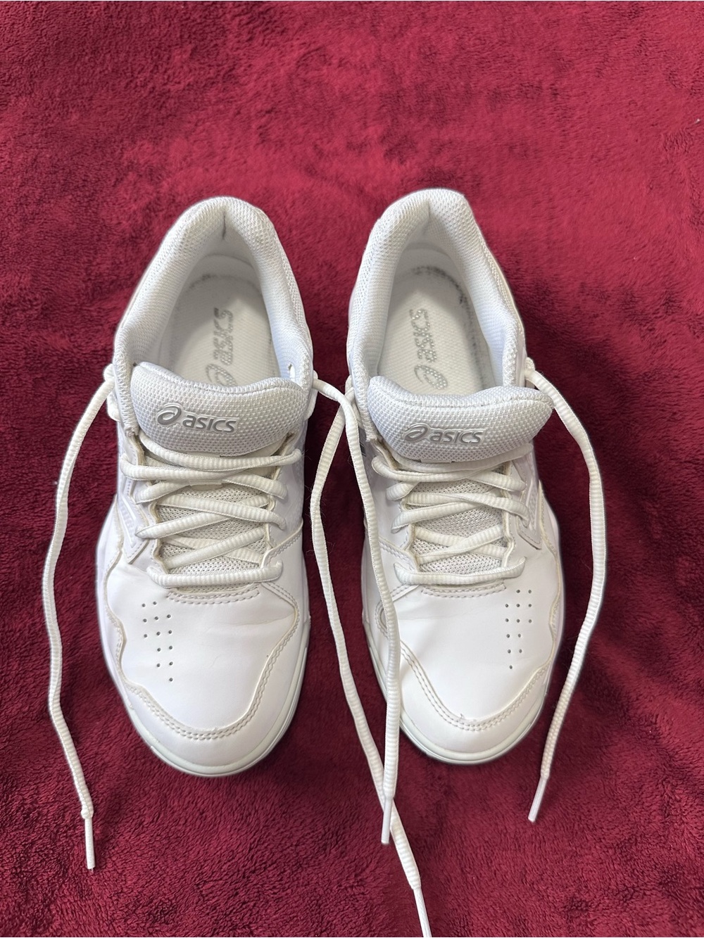 ASICS Women's White Athletic Lace-Up Sneakers